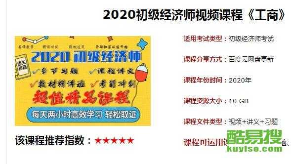 经济师视频,经济师视频课程精华概述